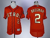 Astros 2 Alex Bregman Orange 2018 Gold Program Flexbase Stitched Baseball Jerseys,baseball caps,new era cap wholesale,wholesale hats